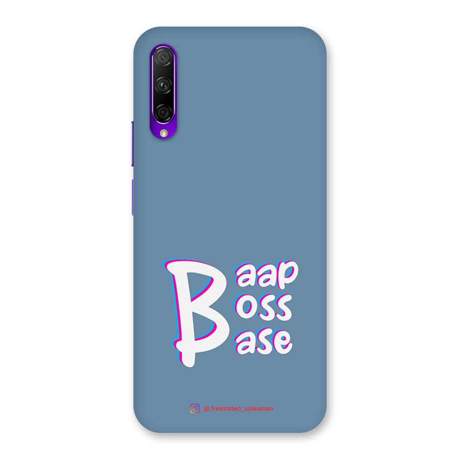 Baap Boss Base SteelBlue Back Case for Honor 9X Pro