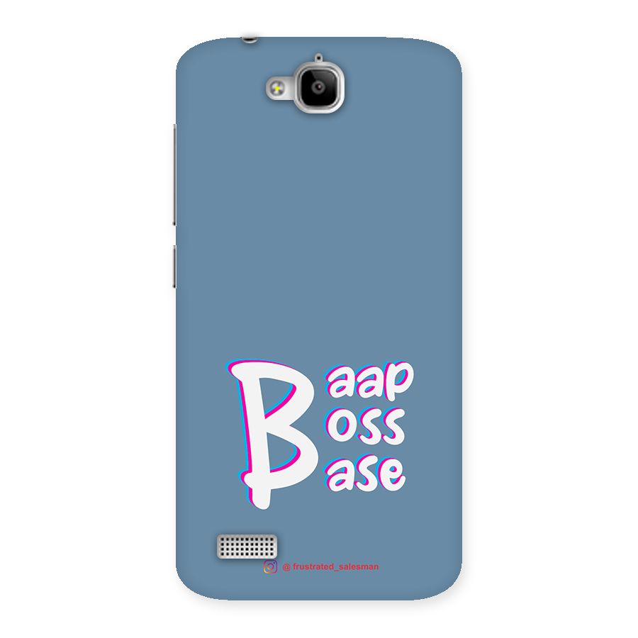 Baap Boss Base SteelBlue Back Case for Honor Holly