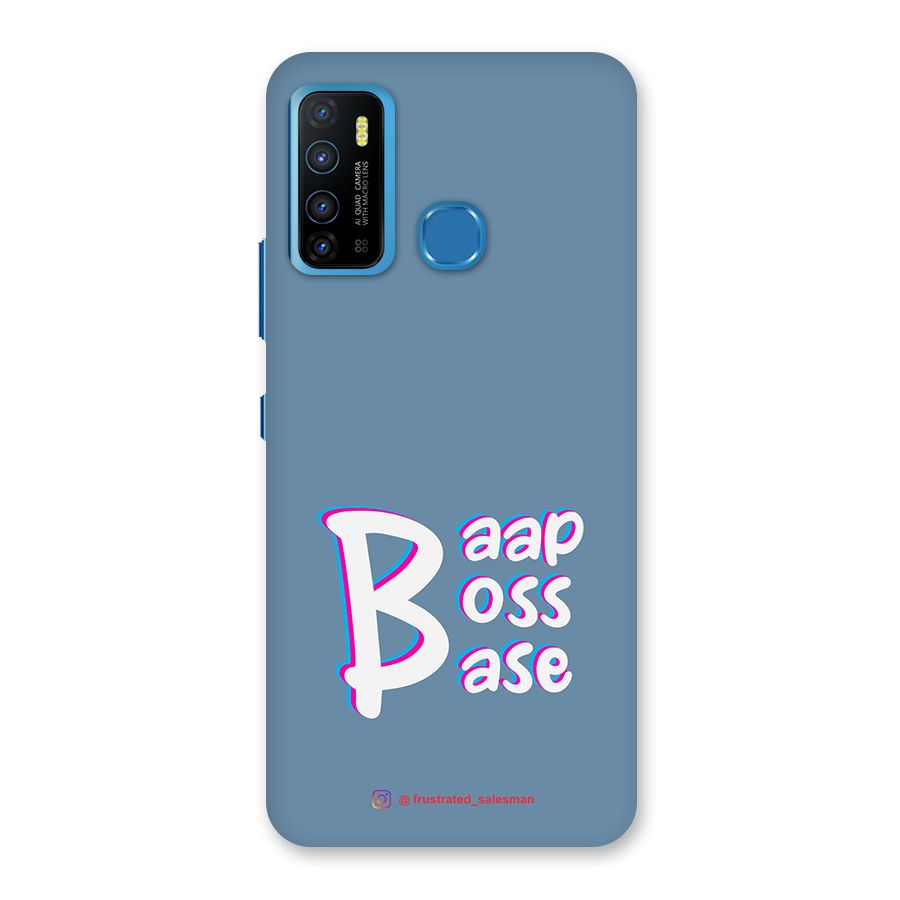 Baap Boss Base SteelBlue Back Case for Infinix Hot 9