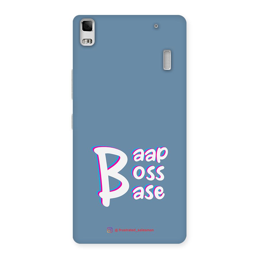 Baap Boss Base SteelBlue Back Case for Lenovo K3 Note