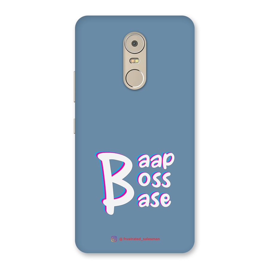 Baap Boss Base SteelBlue Back Case for Lenovo K6 Note