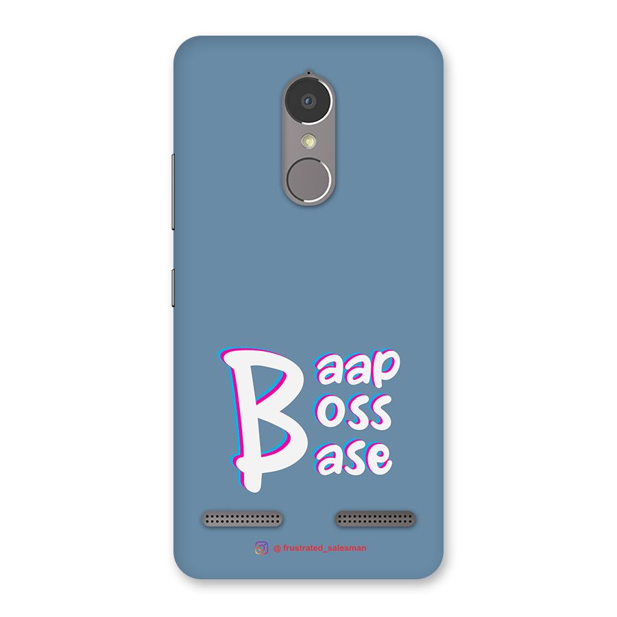 Baap Boss Base SteelBlue Back Case for Lenovo K6 Power