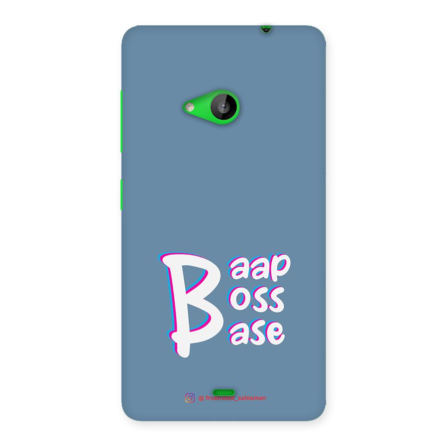 Baap Boss Base SteelBlue Back Case for Lumia 535