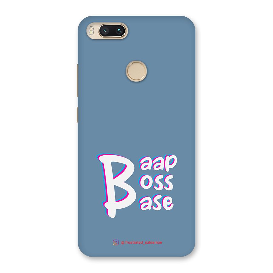 Baap Boss Base SteelBlue Back Case for Mi A1