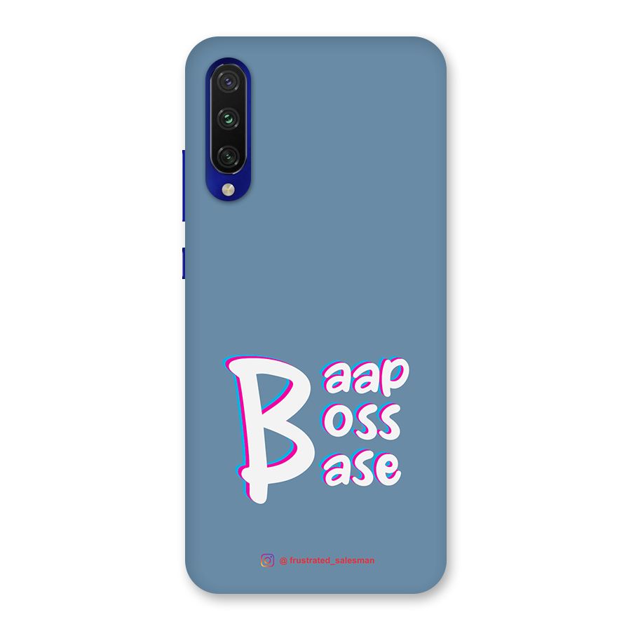Baap Boss Base SteelBlue Back Case for Mi A3