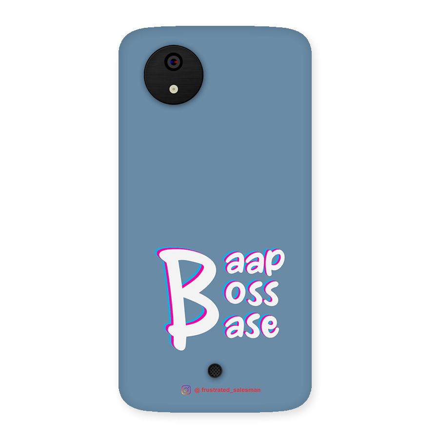 Baap Boss Base SteelBlue Back Case for Micromax Canvas A1