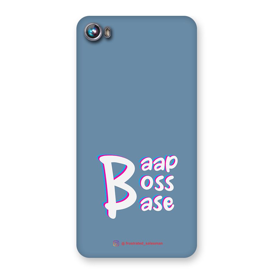 Baap Boss Base SteelBlue Back Case for Micromax Canvas Fire 4 A107