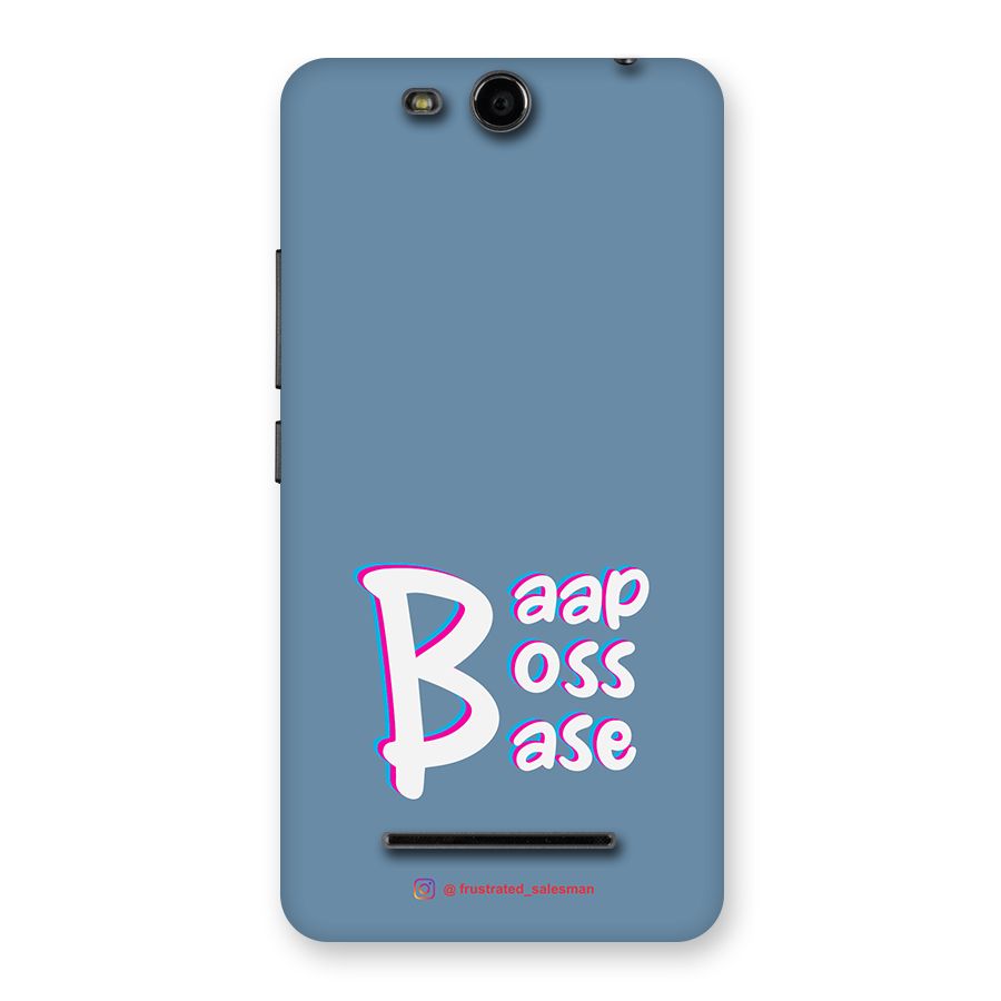 Baap Boss Base SteelBlue Back Case for Micromax Canvas Juice 3 Q392