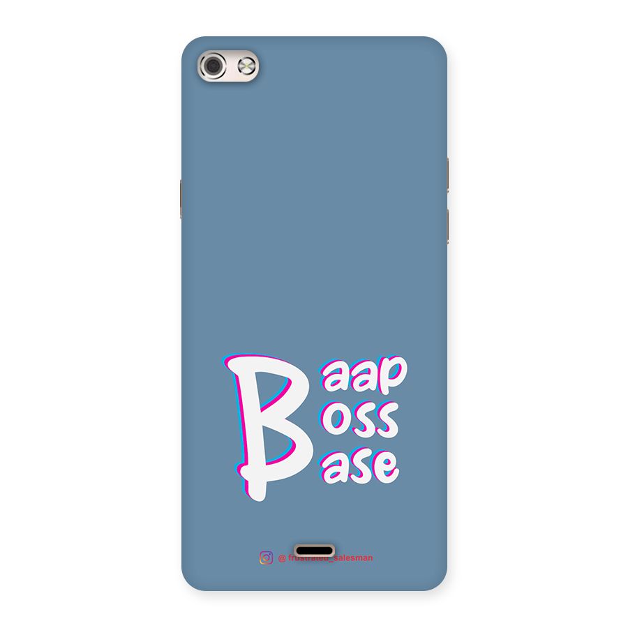 Baap Boss Base SteelBlue Back Case for Micromax Canvas Silver 5
