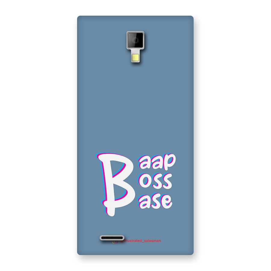 Baap Boss Base SteelBlue Back Case for Micromax Canvas Xpress A99