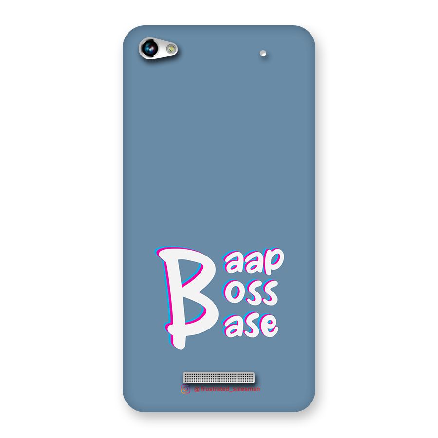 Baap Boss Base SteelBlue Back Case for Micromax Hue 2
