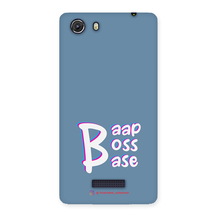 Baap Boss Base SteelBlue Back Case for Micromax Unite 3