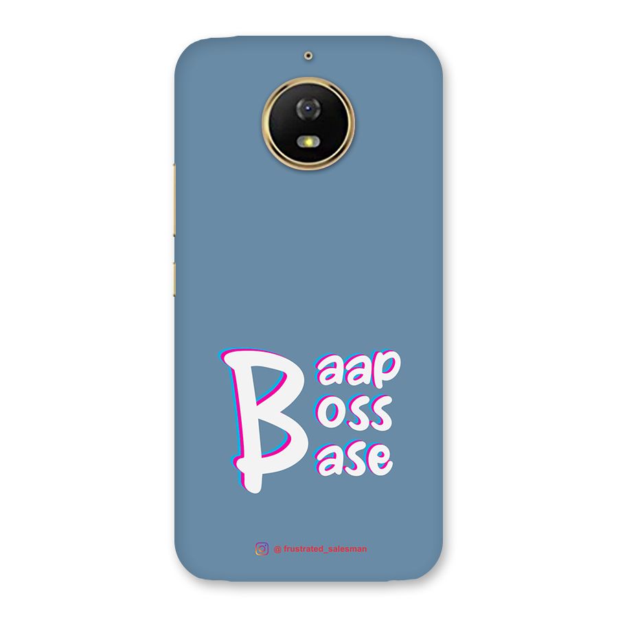 Baap Boss Base SteelBlue Back Case for Moto G5s