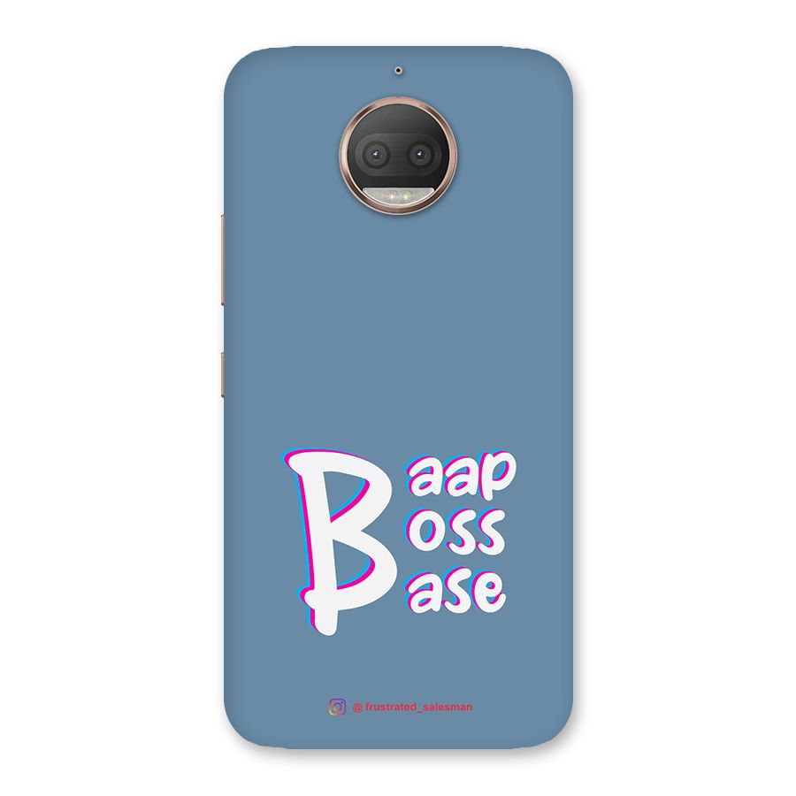 Baap Boss Base SteelBlue Back Case for Moto G5s Plus