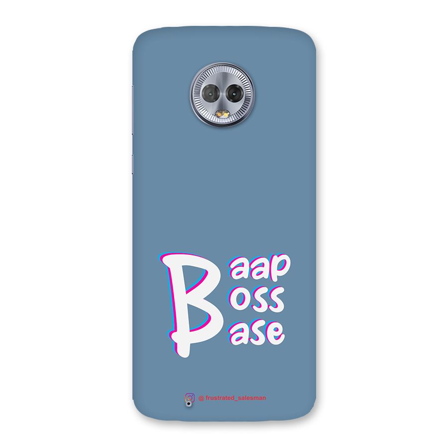 Baap Boss Base SteelBlue Back Case for Moto G6