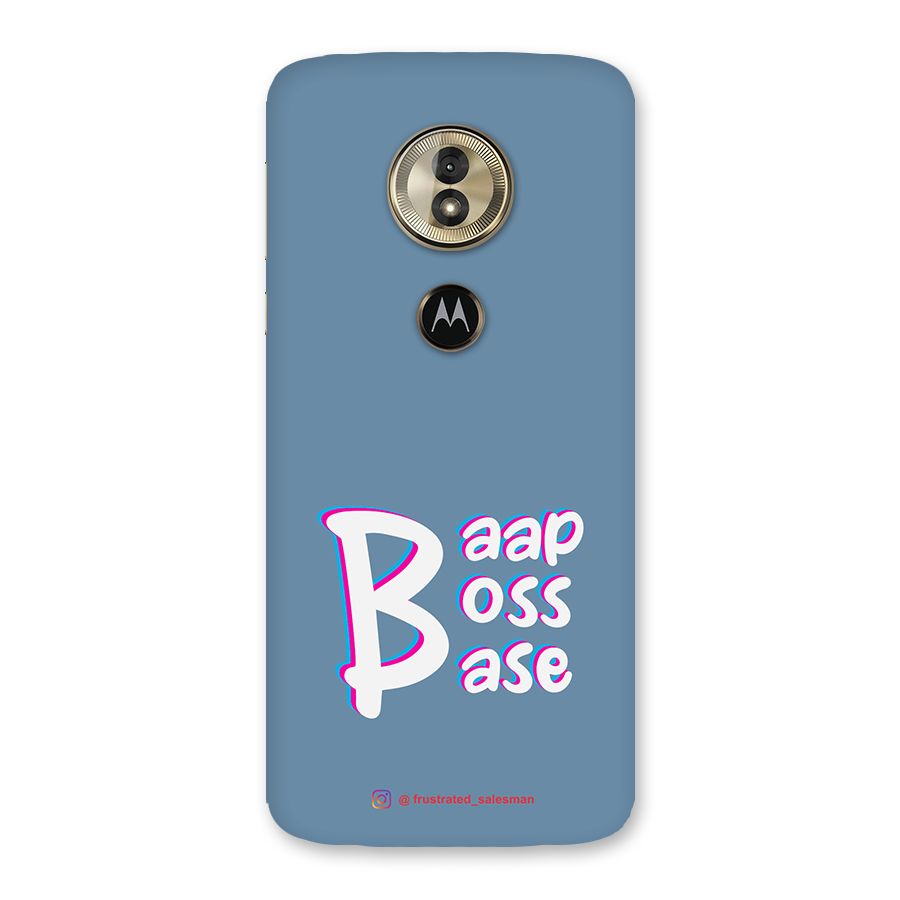Baap Boss Base SteelBlue Back Case for Moto G6 Play