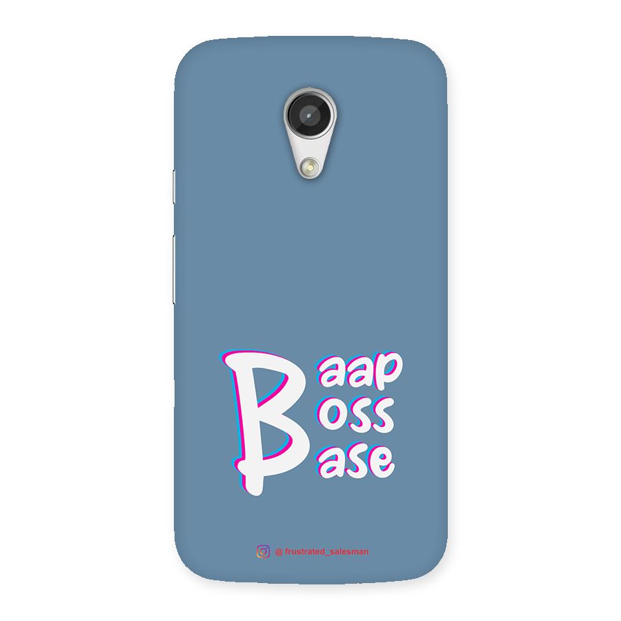 Baap Boss Base SteelBlue Back Case for Moto G 2nd Gen