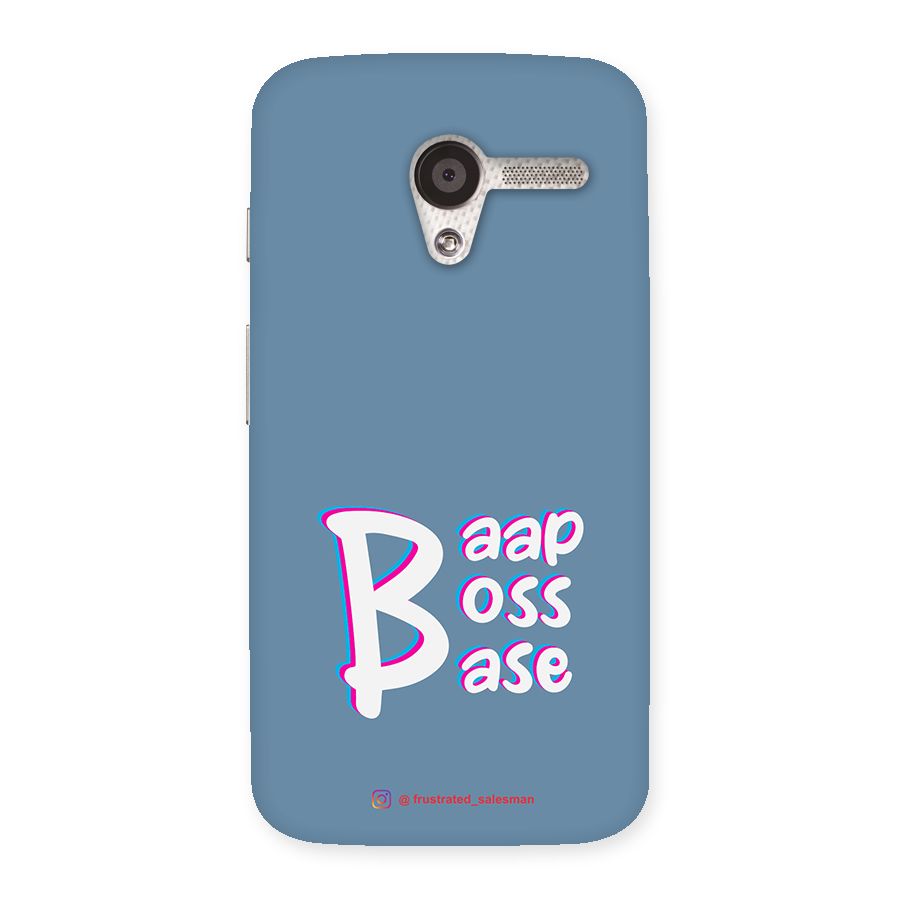 Baap Boss Base SteelBlue Back Case for Moto X