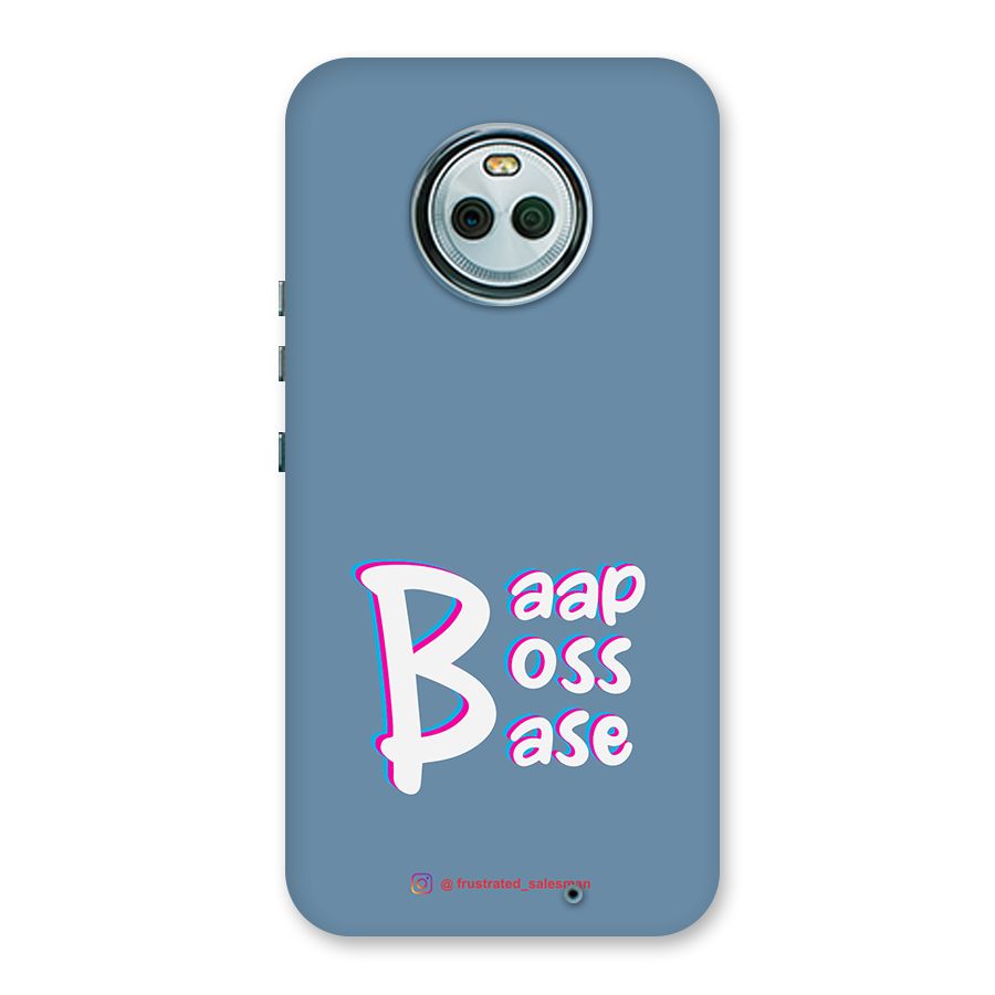 Baap Boss Base SteelBlue Back Case for Moto X4
