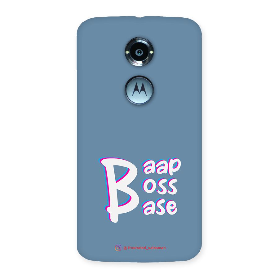 Baap Boss Base SteelBlue Back Case for Moto X 2nd Gen