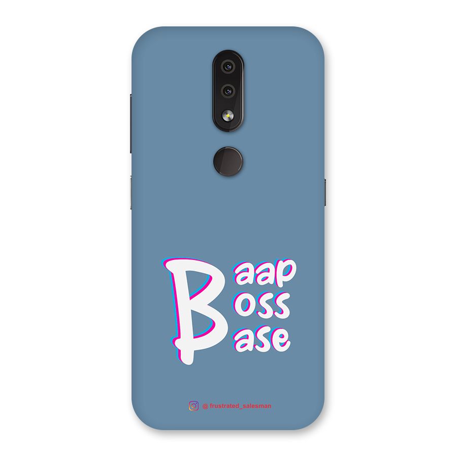 Baap Boss Base SteelBlue Back Case for Nokia 4.2