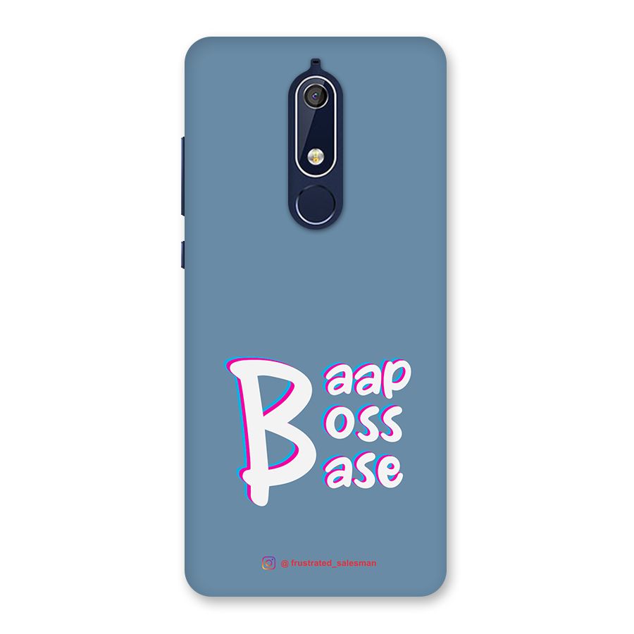 Baap Boss Base SteelBlue Back Case for Nokia 5.1