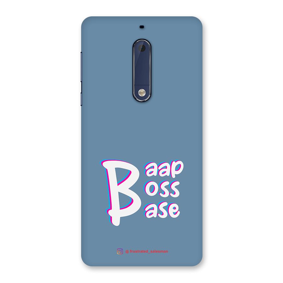 Baap Boss Base SteelBlue Back Case for Nokia 5