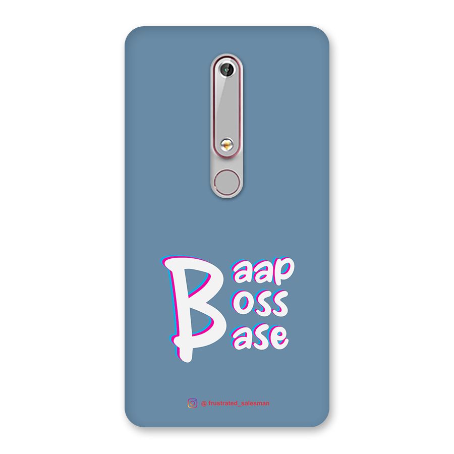 Baap Boss Base SteelBlue Back Case for Nokia 6.1