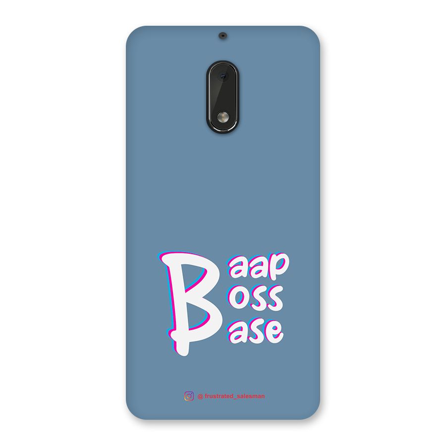 Baap Boss Base SteelBlue Back Case for Nokia 6