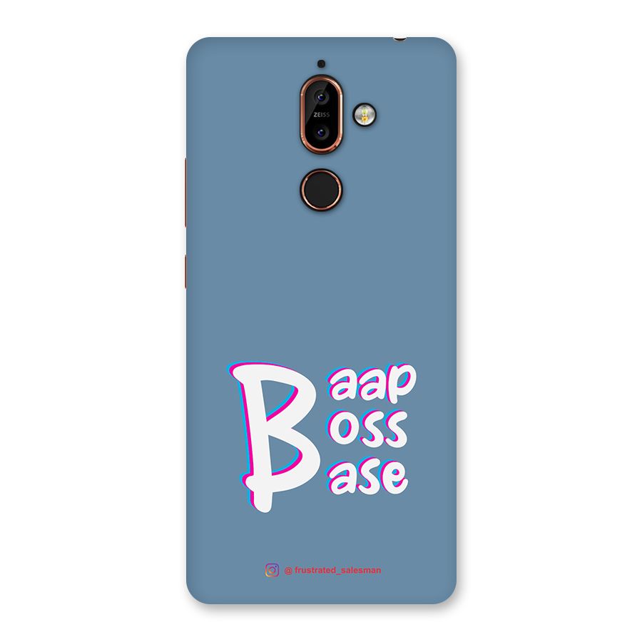 Baap Boss Base SteelBlue Back Case for Nokia 7 Plus
