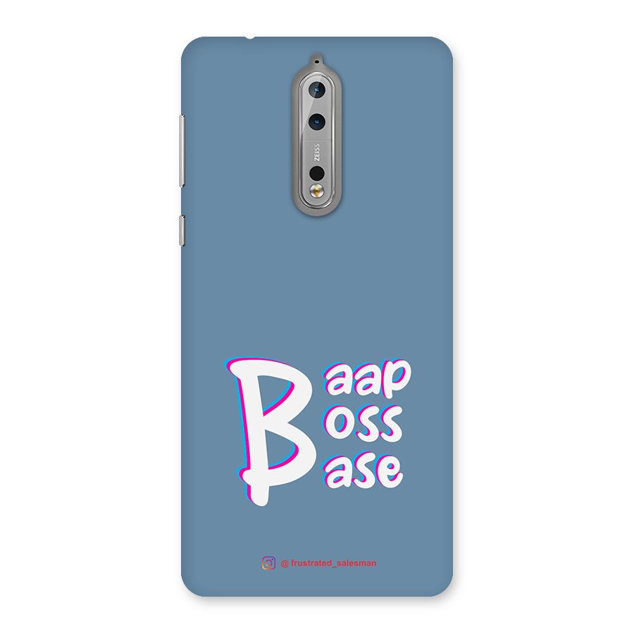 Baap Boss Base SteelBlue Back Case for Nokia 8