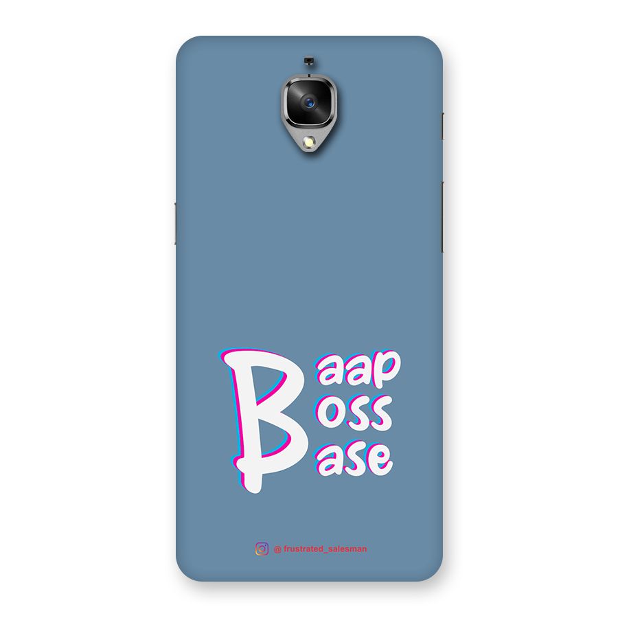 Baap Boss Base SteelBlue Back Case for OnePlus 3