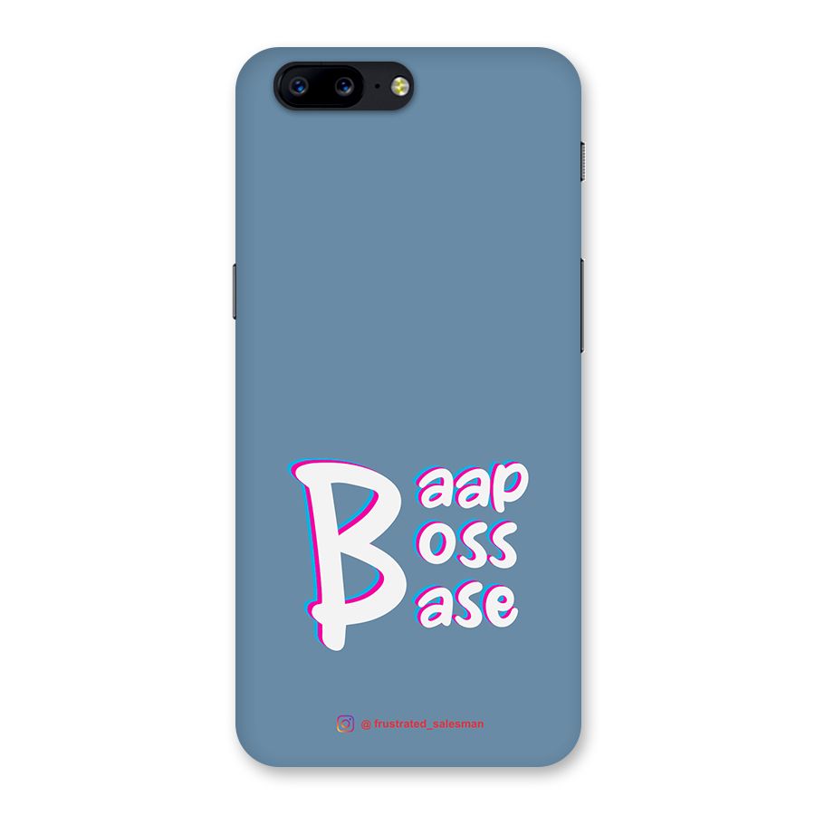 Baap Boss Base SteelBlue Back Case for OnePlus 5