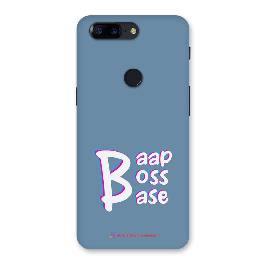 Baap Boss Base SteelBlue Back Case for OnePlus 5T