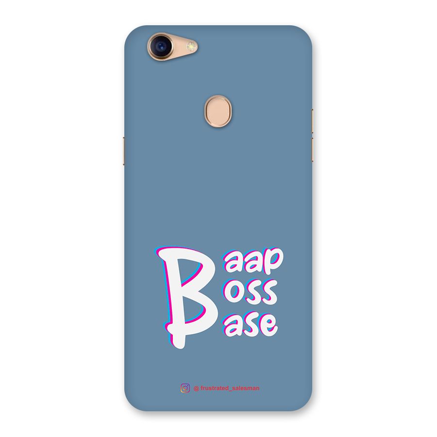 Baap Boss Base SteelBlue Back Case for Oppo F5 Youth