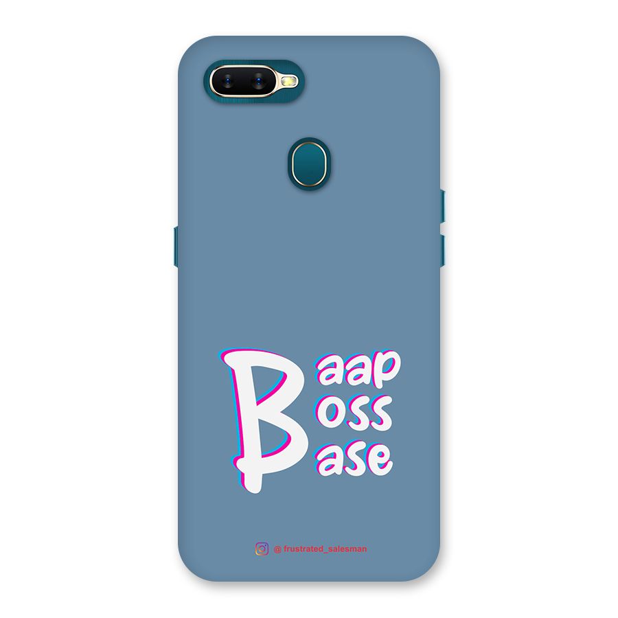 Baap Boss Base SteelBlue Back Case for Oppo A12s