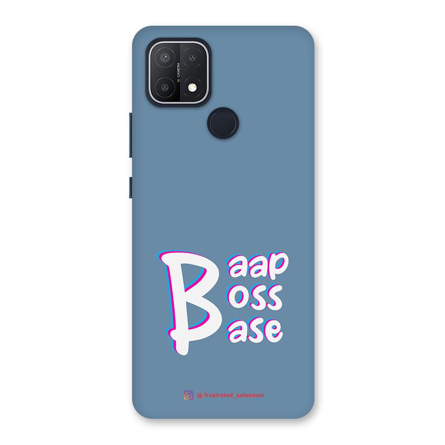 Baap Boss Base SteelBlue Back Case for Oppo A15