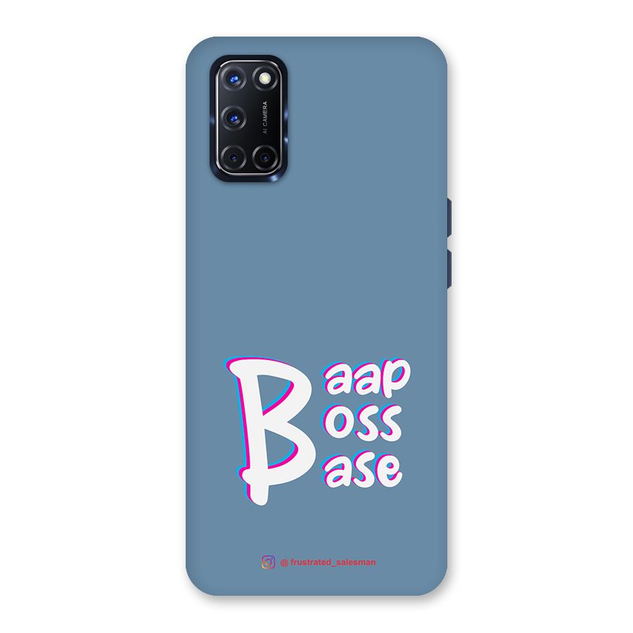 Baap Boss Base SteelBlue Back Case for Oppo A52