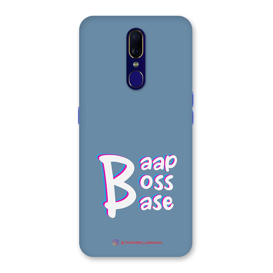 Baap Boss Base SteelBlue Back Case for Oppo A9