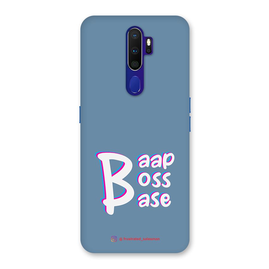 Baap Boss Base SteelBlue Back Case for Oppo A9 (2020)