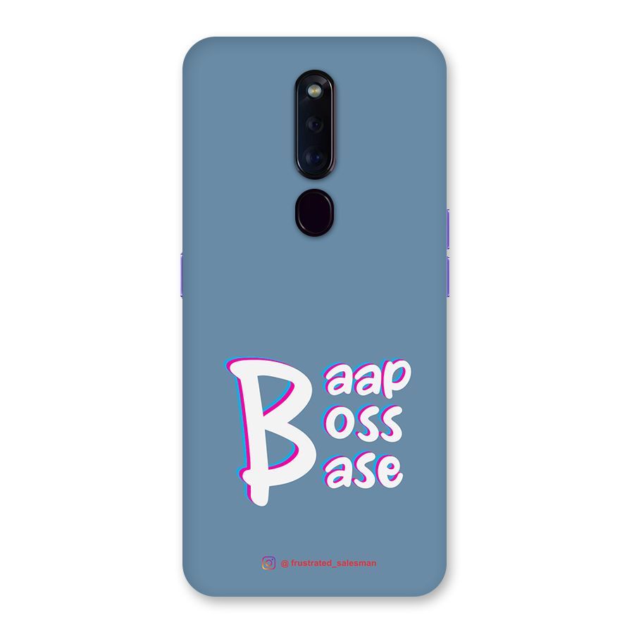 Baap Boss Base SteelBlue Back Case for Oppo F11 Pro