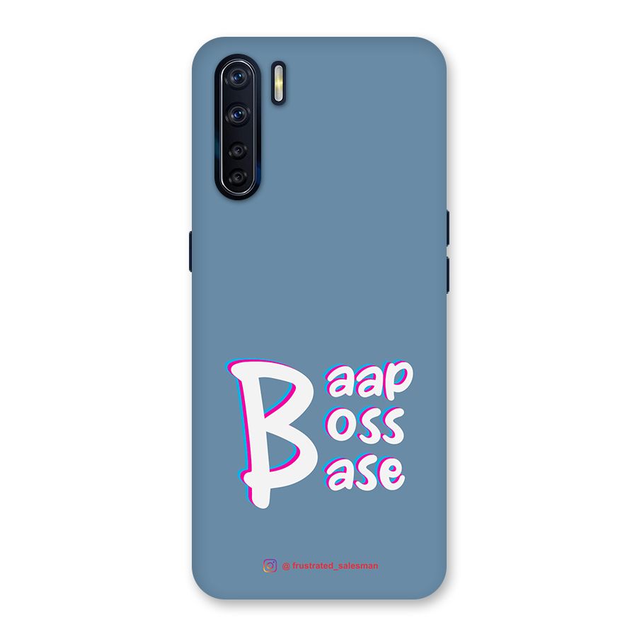 Baap Boss Base SteelBlue Back Case for Oppo F15