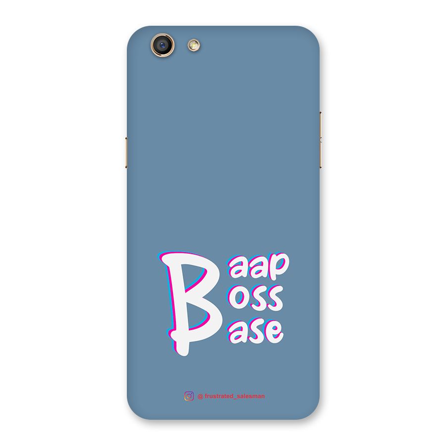 Baap Boss Base SteelBlue Back Case for Oppo F3