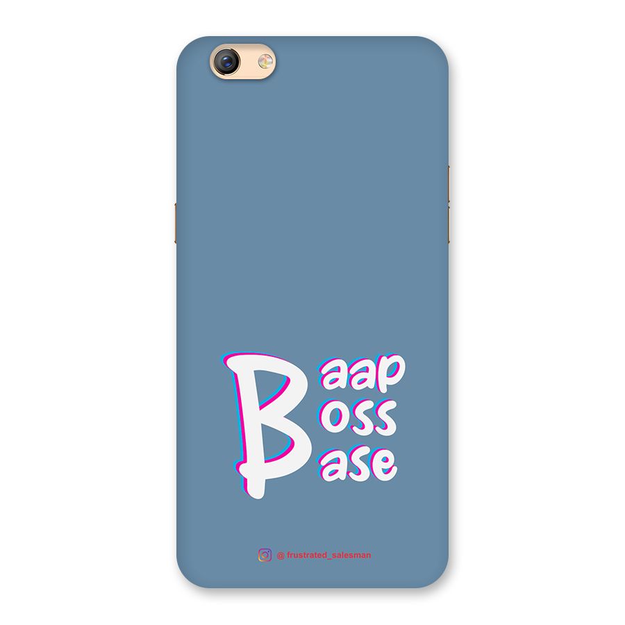 Baap Boss Base SteelBlue Back Case for Oppo F3 Plus