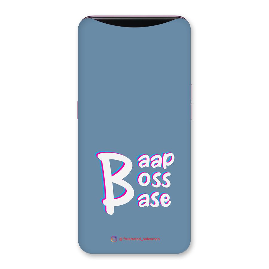 Baap Boss Base SteelBlue Back Case for Oppo Find X