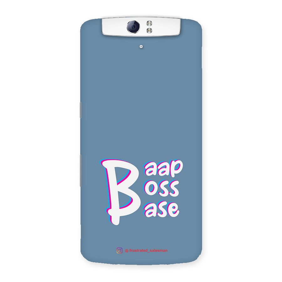 Baap Boss Base SteelBlue Back Case for Oppo N1