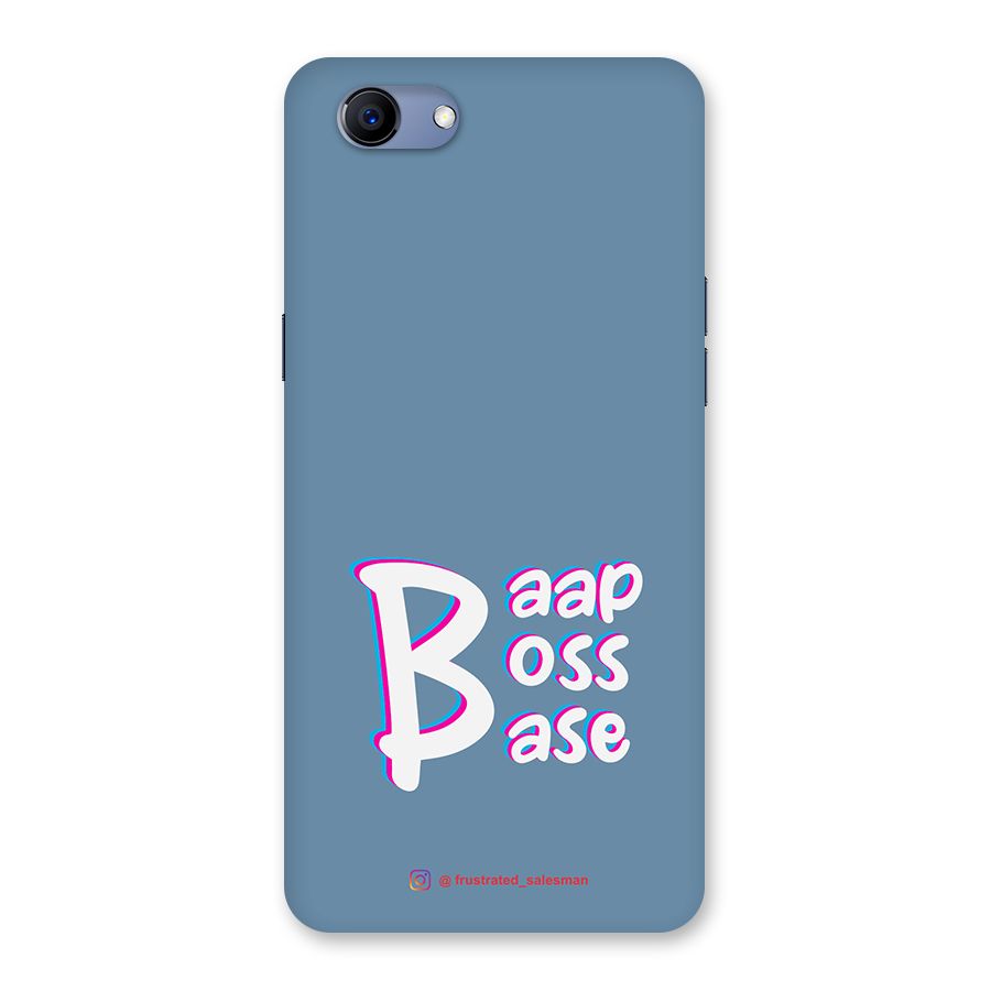 Baap Boss Base SteelBlue Back Case for Oppo Realme 1