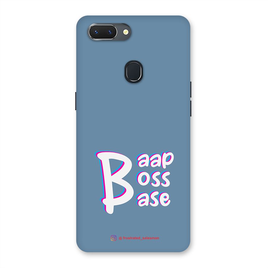 Baap Boss Base SteelBlue Back Case for Oppo Realme 2