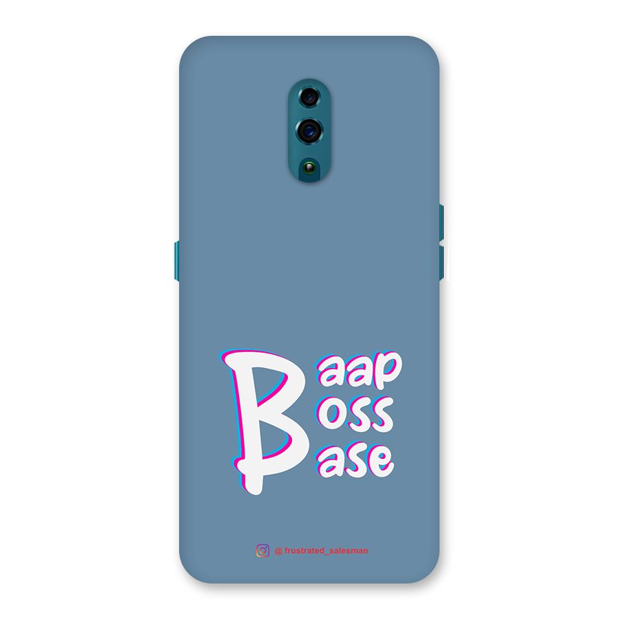 Baap Boss Base SteelBlue Back Case for Oppo Reno
