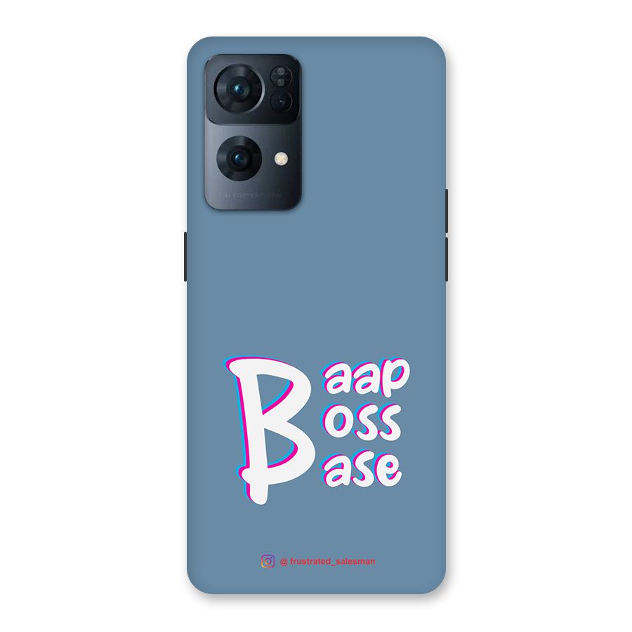 Baap Boss Base SteelBlue Back Case for Oppo Reno7 Pro 5G